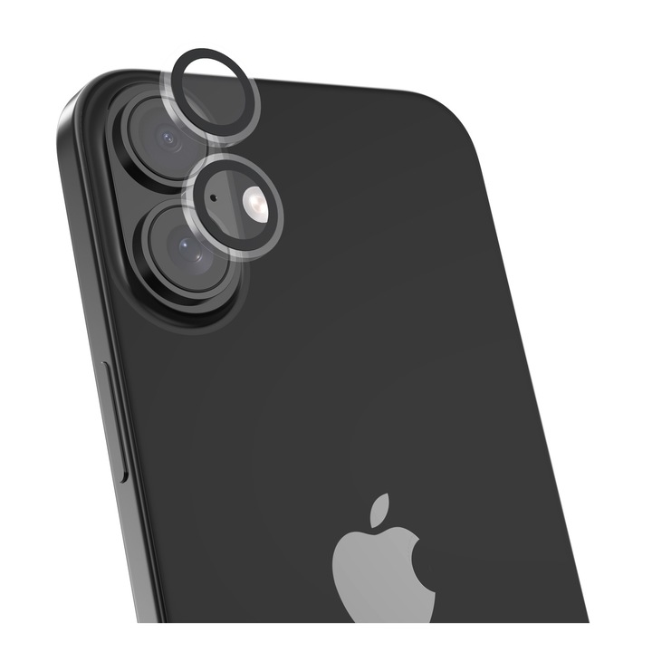 Devia Camera Glass fólia Peak Series Crystal kompatibilis az iPhone 16/16 Plus 2 db-os Transparent csomag