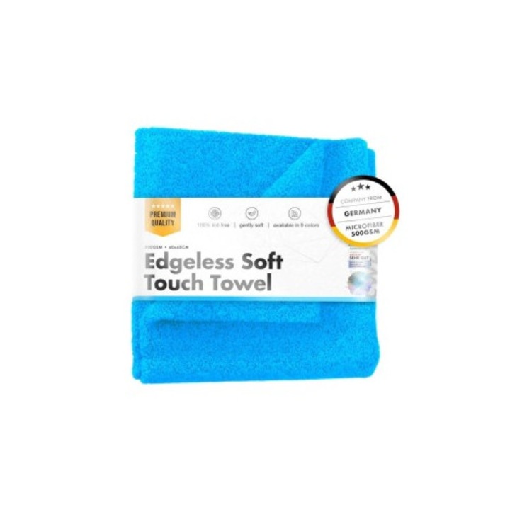 Prosop auto fin Chemicalworkz Edgeless Soft Touch Towel, 500 GSM, 40x40 cm Bleu