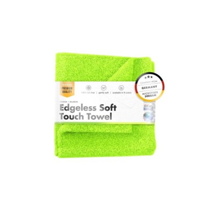 Prosop auto fin Chemicalworkz Edgeless Soft Touch Towel, 500 GSM, 40x40 cm Verde