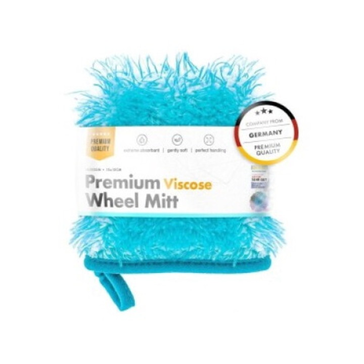 Mikroszálas kerékmosó kesztyű Chemicalworkz Wheel Mitt 1400GSM, 15×15cm Türkiz