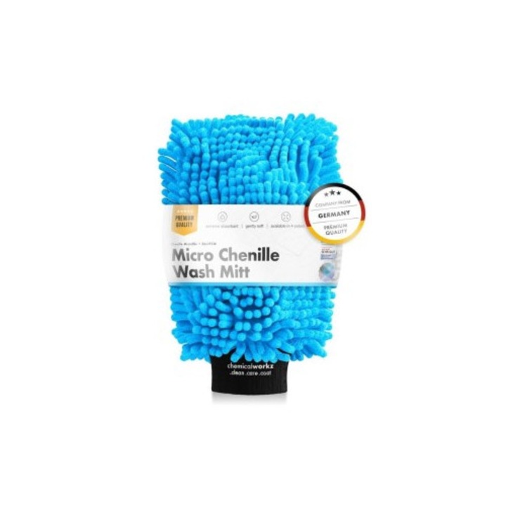 Chemicalworkz Chenille Wash Mitt Blue mikroszálas autómosó kesztyű