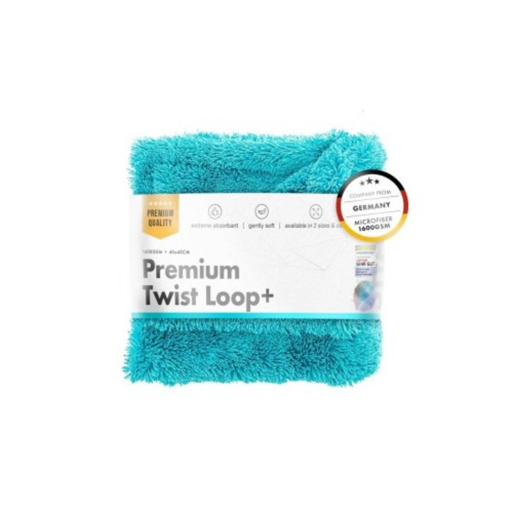 Prosop auto ultra absorbant Chemicalworkz Premium Twist Loop Towel, 1600GSM turcoaz 40x40 cm
