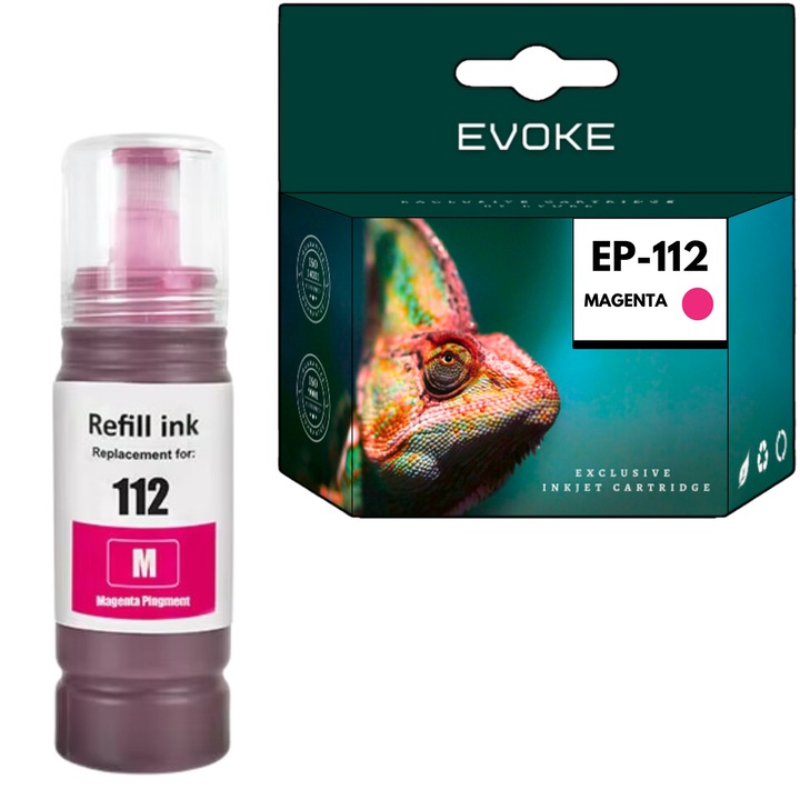 Epson 112 XL nyomtató tintapatron magenta, 70 ml, 6000 oldal, C13T06C34A, kompatibilis az L15150 L15160 L6570 M15140 L6460 L15180 készülékkel