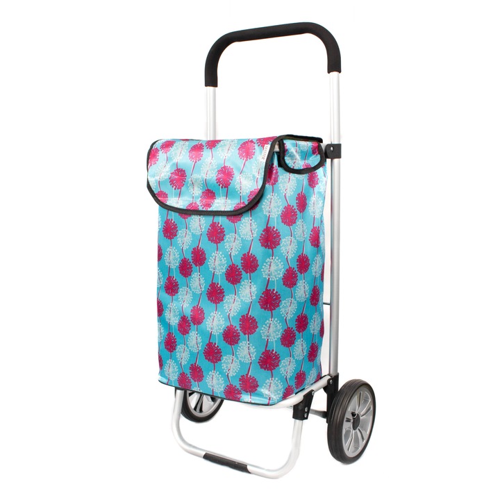 Пазарна чанта с количка, Master, 2 колела, 45 л, синя