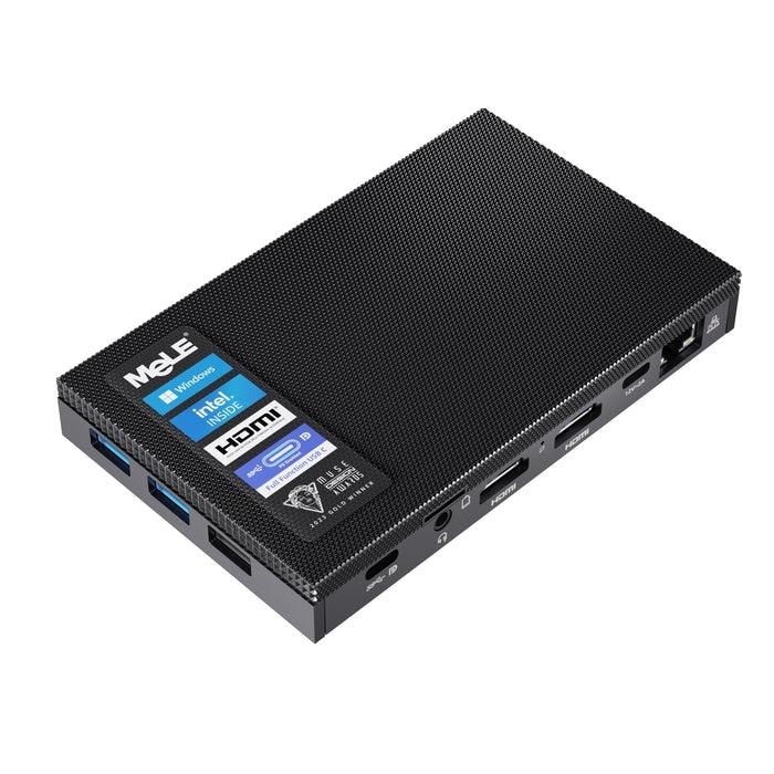 Mini PC MeLE Quieter 4C Fanless, Windows 11 Pro, Intel N100 3.4GHz