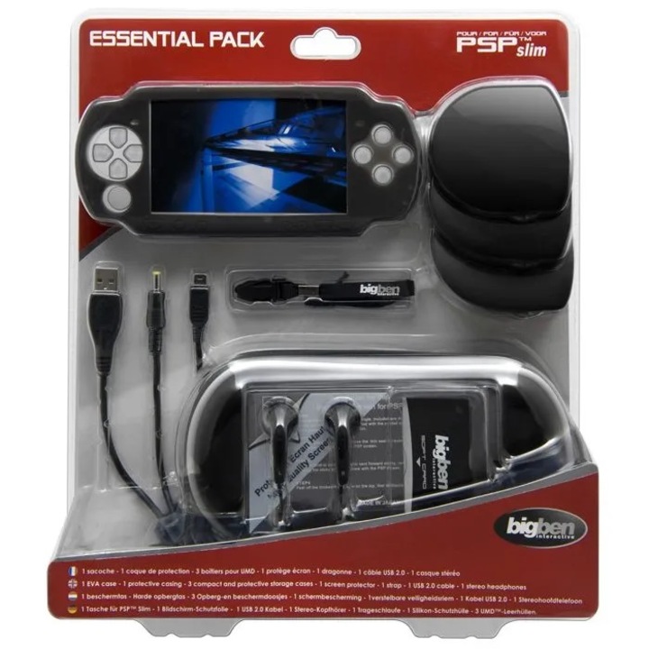 Set accesorii Essential Pack. BigBen, pentru PSP Slim / PSP Street