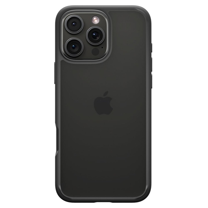 Калъф с висока защита за iPhone 16 Pro Max, Timacontech, D69, силиций, Frost Intense Dark