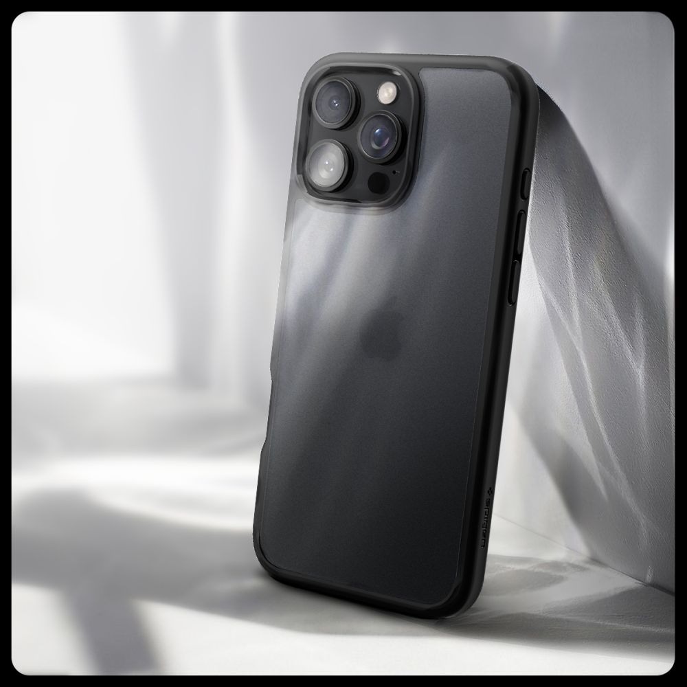 Carcasa Spigen Ultra Hybrid compatibila cu iPhone 16 Pro Max Frost Black