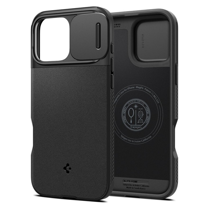 Премиум калъф за iPhone 16 Pro Spigen - Optik Armor - Denim Black