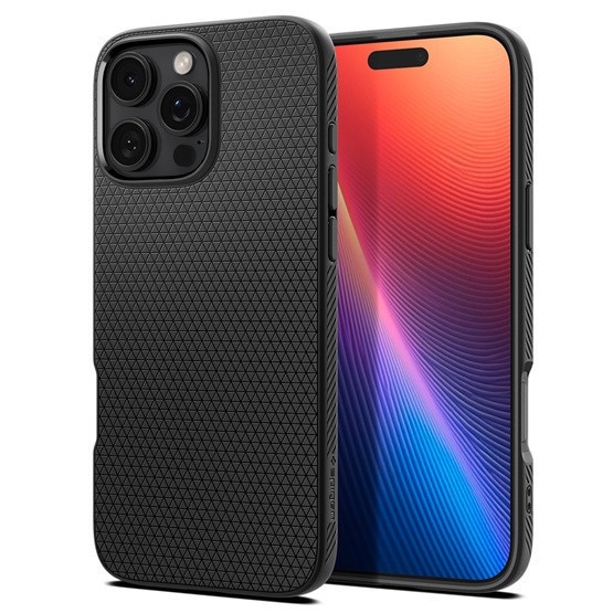 Husa pentru iPhone 16 Pro Max - Spigen Liquid Air - Matte Black