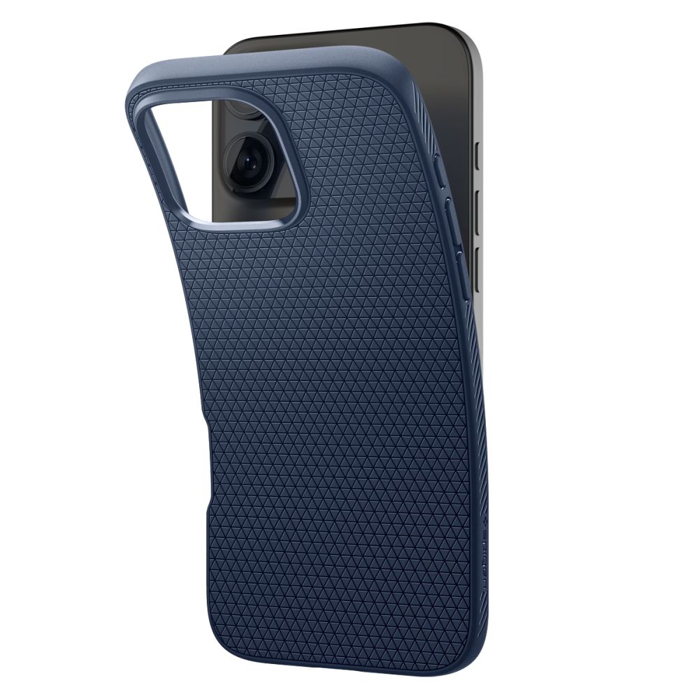 Husa pentru Apple iPhone 16 Pro Spigen liquid air navy blue