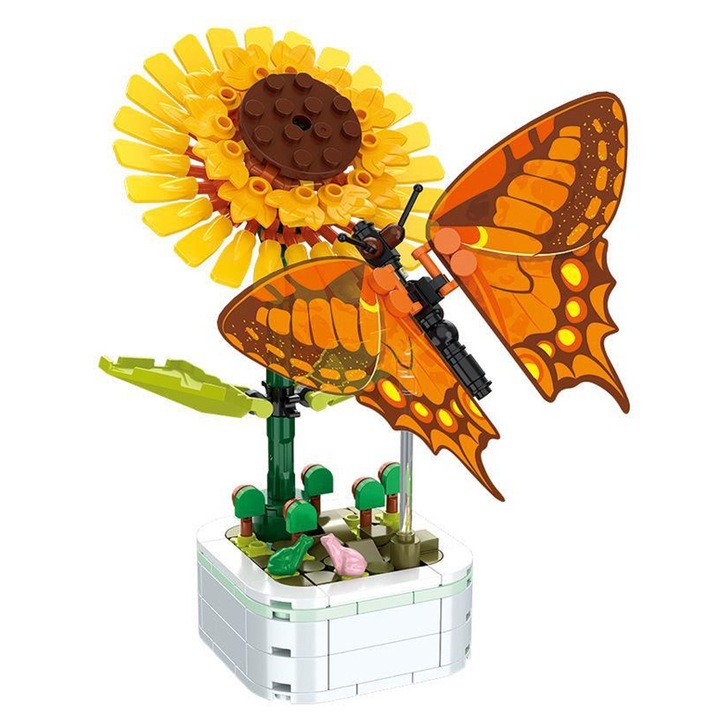 Комплект за сглобяване на цветя, креативни блокове, коледни играчки