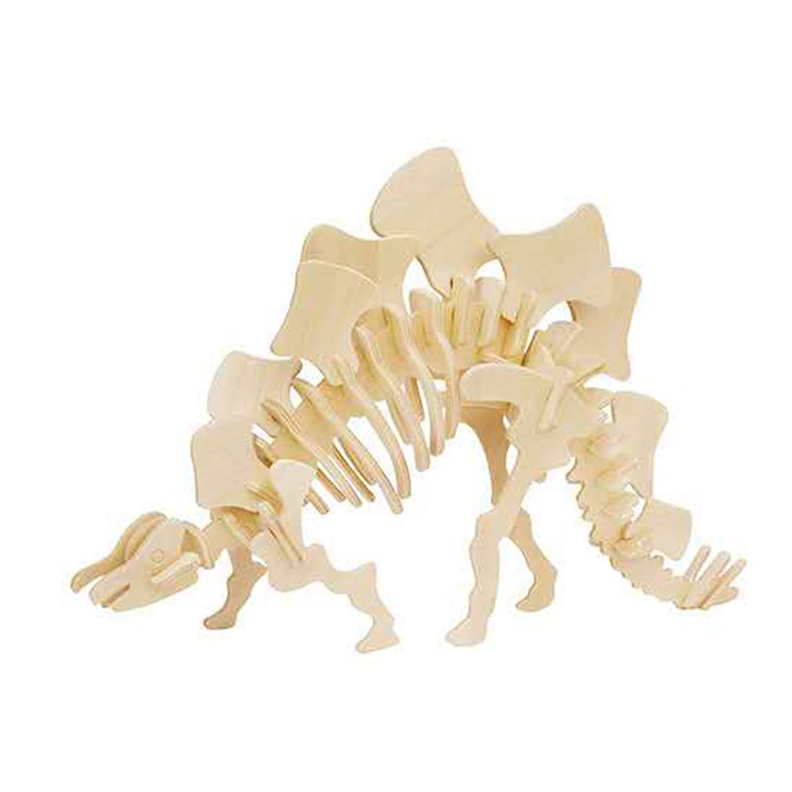 3D fa kirakós készlet, 6 éves kortól, 20 darabos, többszínű