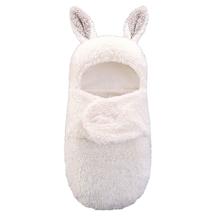 Sac de dormit bebe, QttvbTna, Captuseala bumbac, 60x76cm, Alb