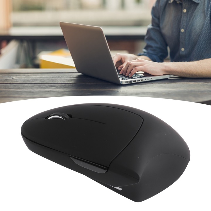 Ergonomikus vezeték nélküli egér, longziming, fehér, ergonomikus kialakítás, energiatakarékos mód