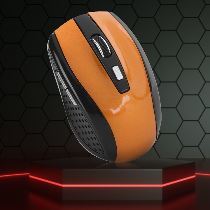 Vezeték nélküli egér, Longziming, gamer, 1600 dpi, fehér