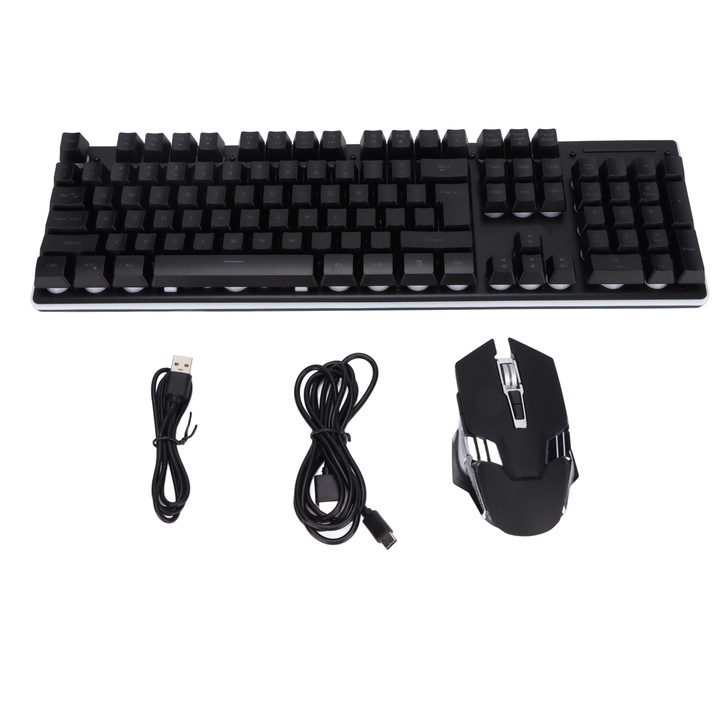Tastatura mecanica programabila Jormftte, 9 taste, 3 butoane, USB si Bluetooth, neagra