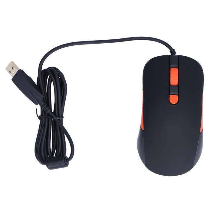 Hordozható USB optikai gamer egér 4 DPI ergonomikus, állítható számítógépes egér PC-hez, laptophoz