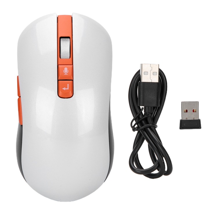 Безжична мишка с интелигентен гласов превод, презареждаща се ултратънка, с микрофон с шумопотискане