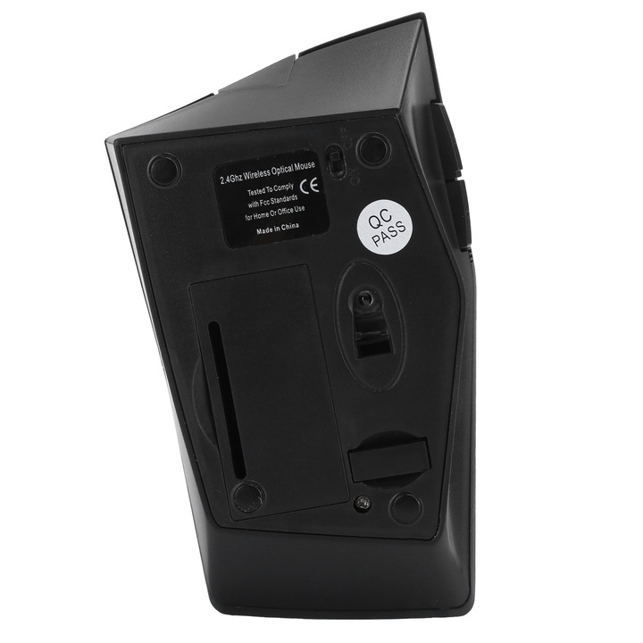 Nano egér optikai vezeték nélküli 2,4 GHz-es rombusz sík stílusú egér játékhoz, 15 méteres sugarú körrel PC-hez és laptophoz