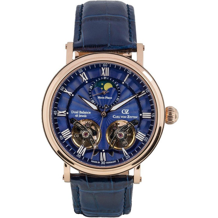 Carl Von Zeyten CVZ0054RBSR, Automata, 46mm, 5ATM Férfi karóra