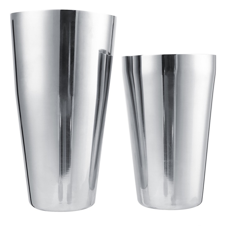 Jormftte rozsdamentes acél koktél shaker készlet, 800/600ml, elegáns, tartós