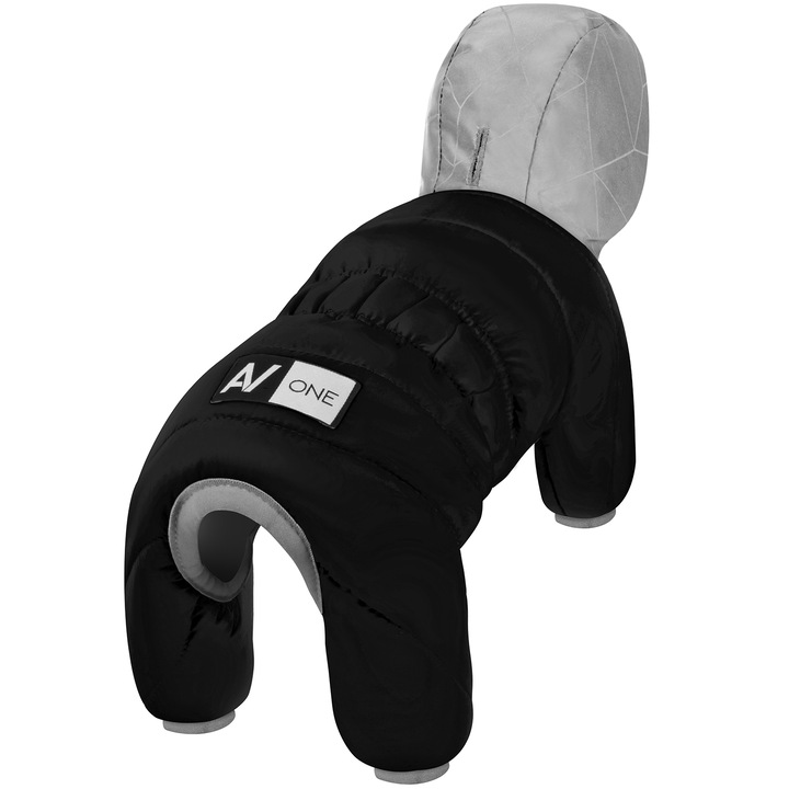 Salopeta pentru caini AiryVest One, negru, 4XS (XS22)