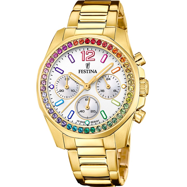 Ceas de dama Festina F20609/2, Quartz, 38mm, 10ATM