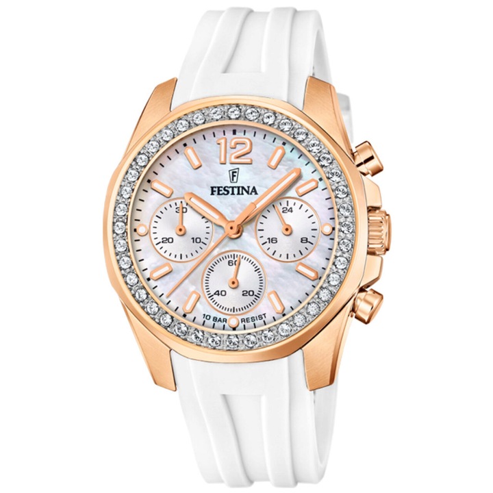 Ceas de dama Festina F20611/1, Quartz, 38mm, 10ATM