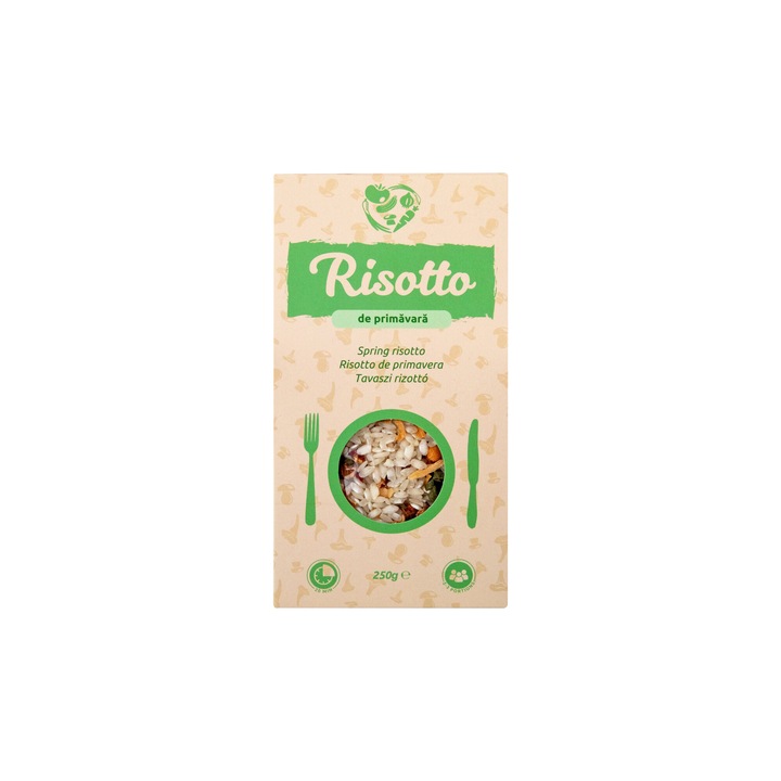 Risotto de Primavara, 100% natural, fara conservanti, fara coloranti sau arome artificiale, 250gr