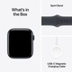 Apple Watch SE (2024) okosóra, GPS, Midnight alumínium tok, 44mm, Midnight Sport Szíj S/M
