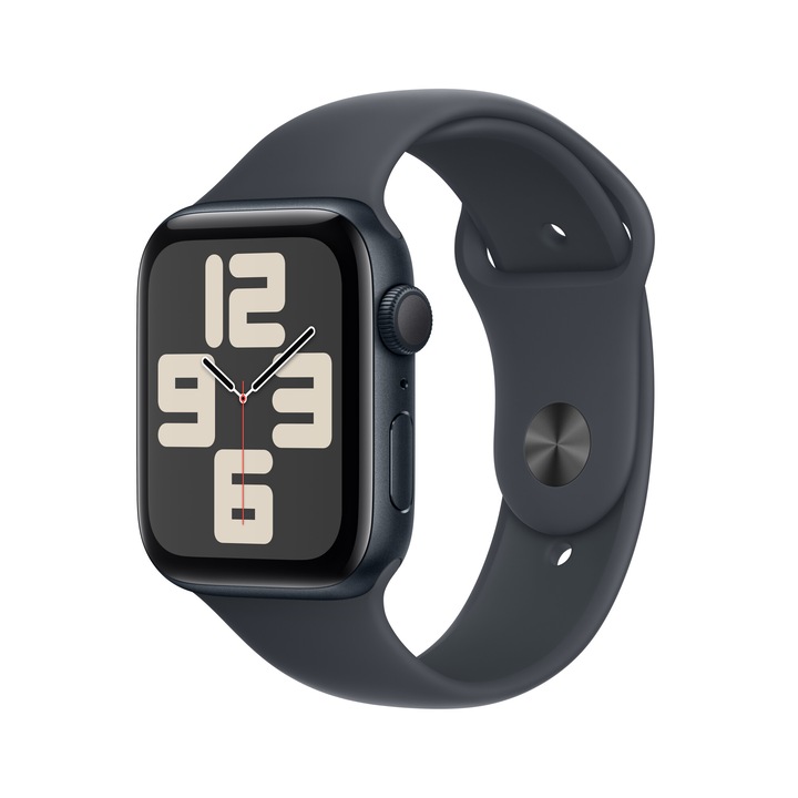 Часовник Apple Watch SE2 v3 GPS, 40 мм, Калъф Midnight Alu, Каишка Midnight Sport, M/L