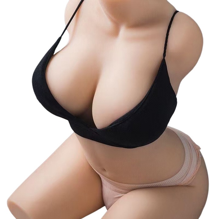 Papusa cu masturbare sexy cu vagin, anus, sani mari, cadru, TPE 50*23*16cm 6kg