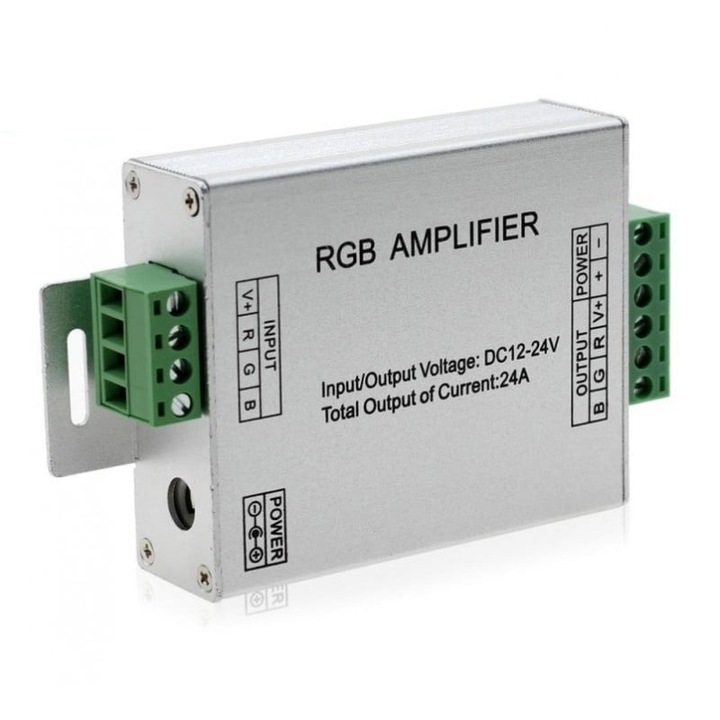 Amplificator Tensiune Banda Led RGB 12-24V