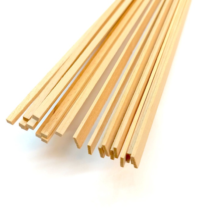 Set 25 Bete Frigarui, 30x1 cm, Lemn de Bambus