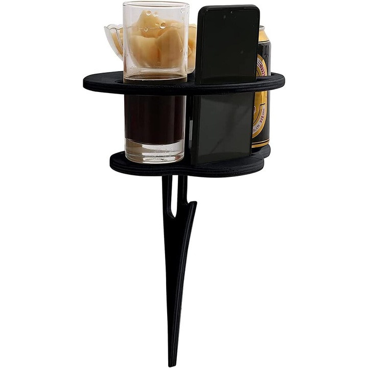 Multifunkciós italtartó, AMRINUGL, megerősített stabilitás, állítható méret, fekete