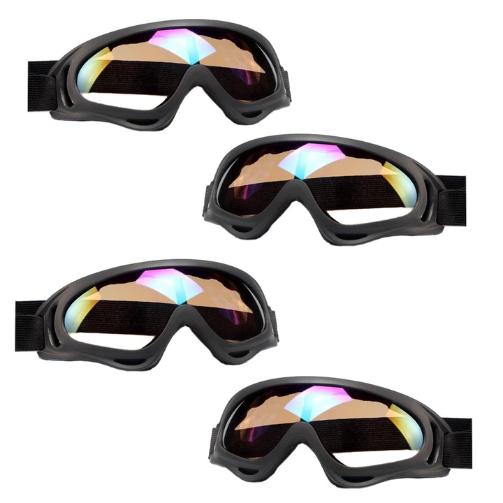 Ochelari sport Enforose, lentila PC intarita, prindere ajustabila, confortabila, colorat, set