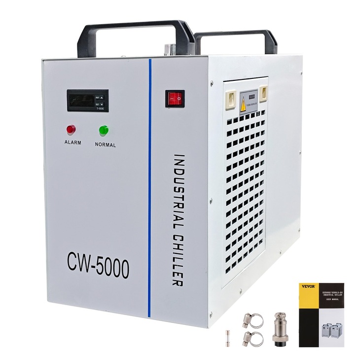 Chiller industrial, Vevor, CW5000, Alb