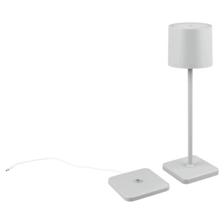 Veioza Cu Led Integrat Fernandez 5w 130 Lumeni, Lumina Reglabila, Pentru Exterior Ip54, Gri