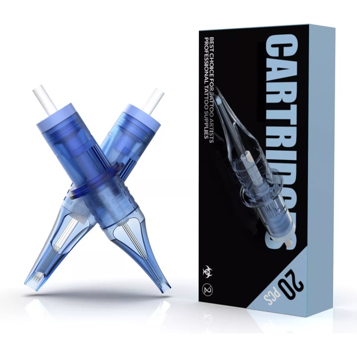 20 ace de cartus, Juemel, M7049, kutija profesionalno tattoo, 3RL 5RL 5RM 7RM, kompatibilno sa e tipurenca tato masine