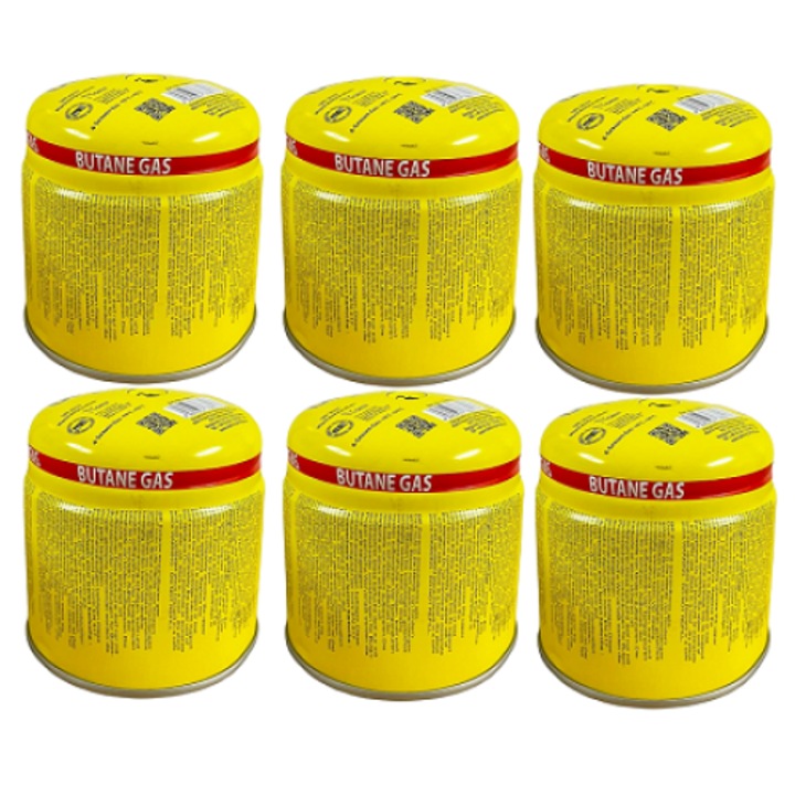 Газова бутилка, 190 грама, 330 мл, водопроводчик, пътна лампа, комплект от 6 части