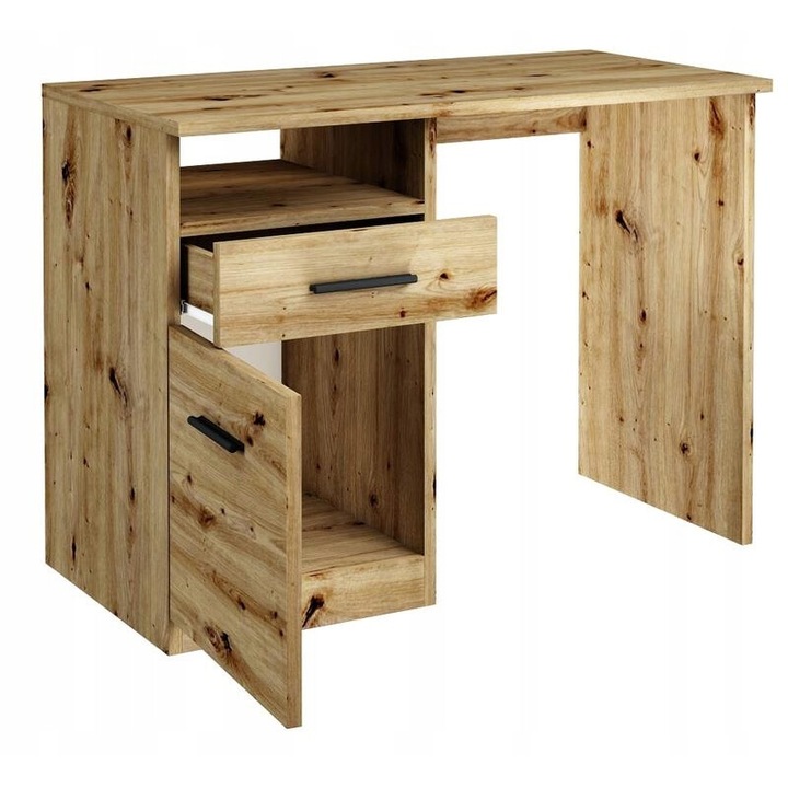 Birou, MATKAM, BODO DSP, 100x50x75 cm, Dreptunghi, PAL, Stejar Artisan