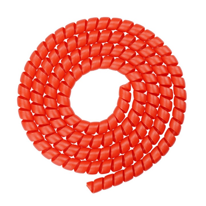 Спирална тръба за спирачка на скутер QttvbTna, полипропилен, червена, 1mx0.8cm