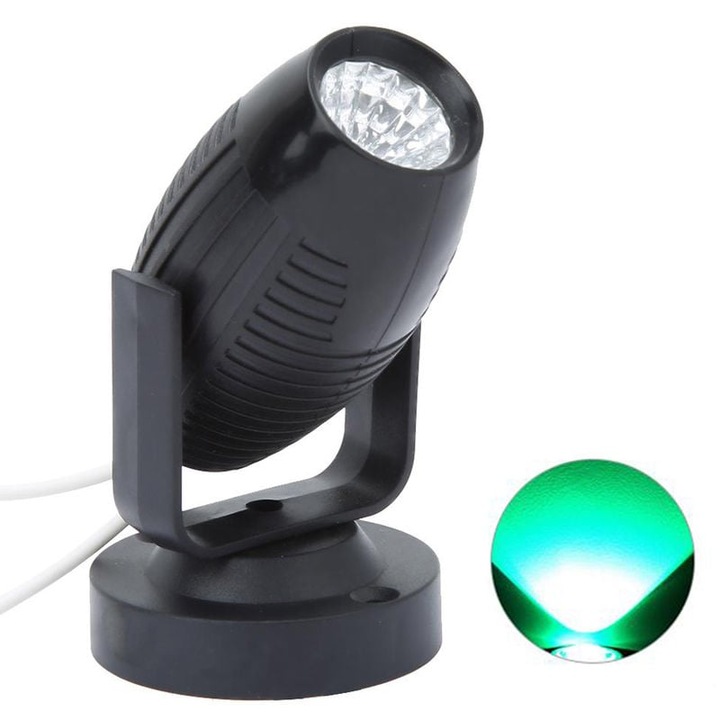 LED Convex Mirror Spot, 3W, 180° регулируема глава, бяло, мини, комплект за парти или празнични декорации