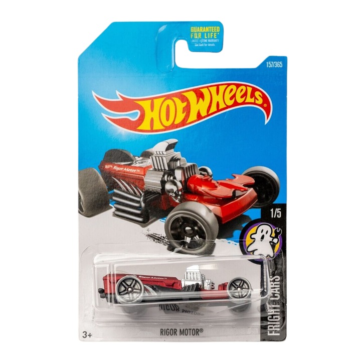 Masinuta Metalica Hot Wheels, Rigor Motor, Colectia Fright Cars - Editia 2017, Rosu, 1:64