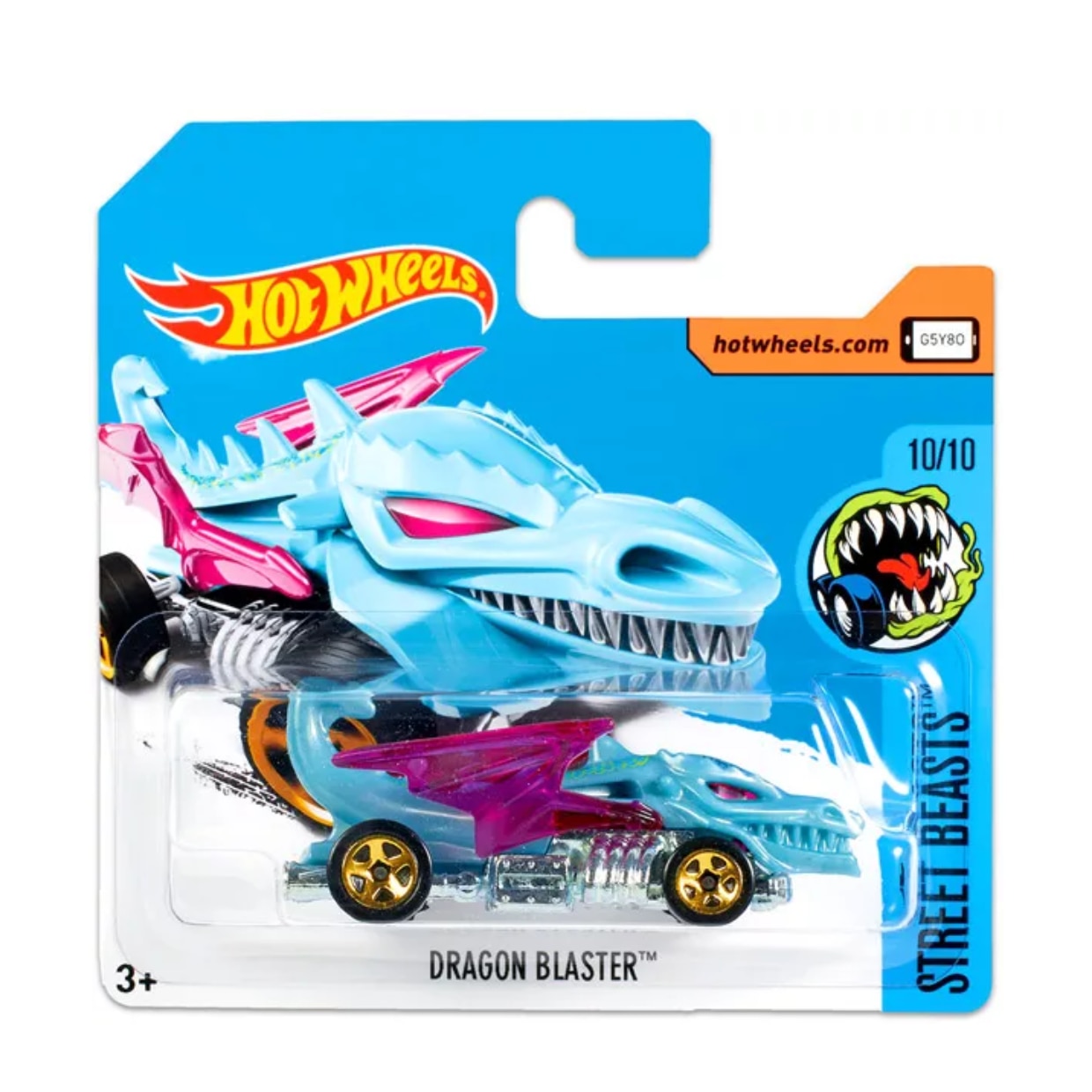 Hot Wheels metál autó, Dragon Blaster, Street Beasts kollekció