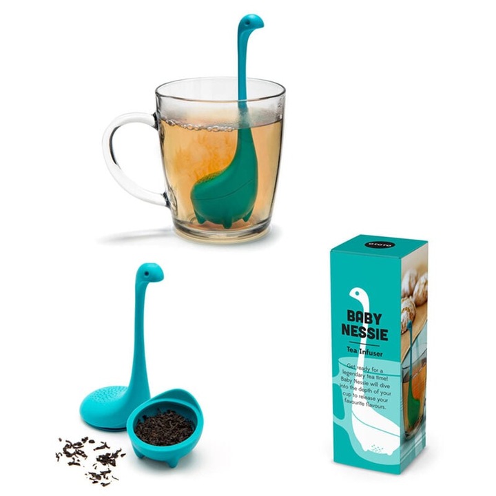 Enforose teafőző, finom hálós kialakítás, egyedi bálnaforma, hőálló ergonomikus fogantyúk