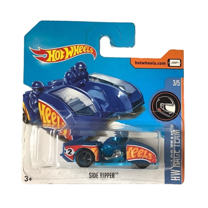 Masinuta Metalica Hot Wheels, Side Ripper, Colectia HW Race Team - Editia 2017, Albastru, 1:64