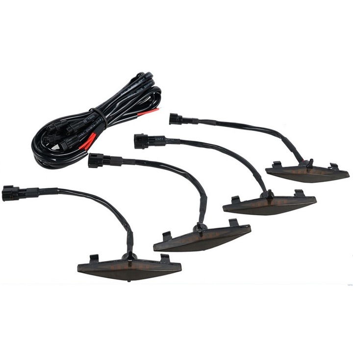 Set 4 Lumini de zi, grila radiator, 12/24V