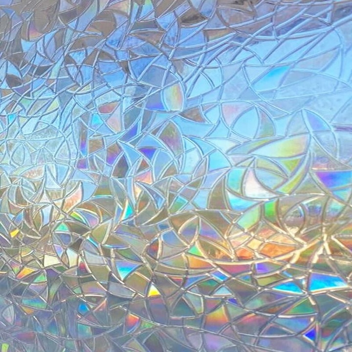 Декоративно фолио за стъкла, Enforose, с ефект на дъга, UV защита, 44.5x200 см